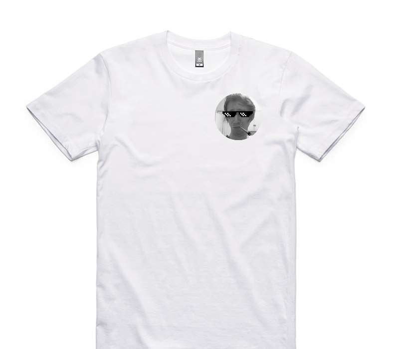 Custom AS Colour 100% Cotton White T-Shirt
