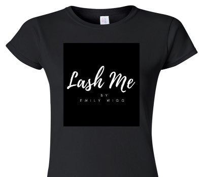 Custom Womens Soft Style 100% Cotton Black T-Shirt