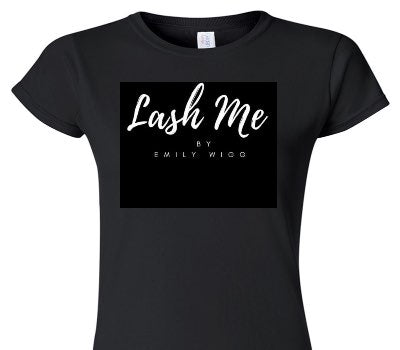 Custom Womens Soft Style 100% Cotton Black T-Shirt