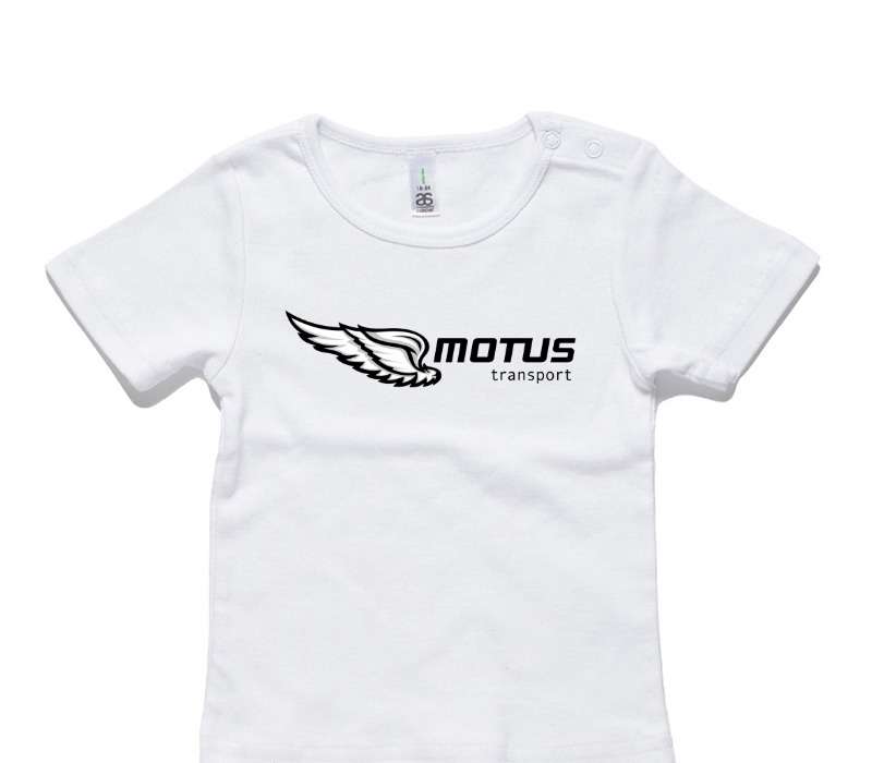 Custom AS Colour White Baby T-Shirt