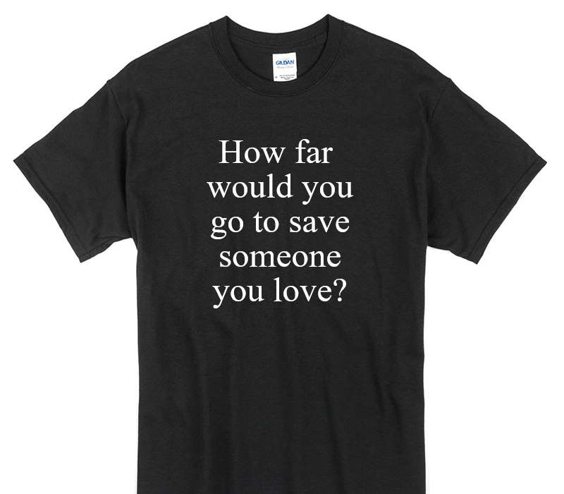 Custom Gildan 100% Cotton Black T-Shirt