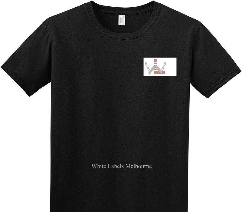 Custom Adult Soft Style 100% Cotton Black T-Shirt
