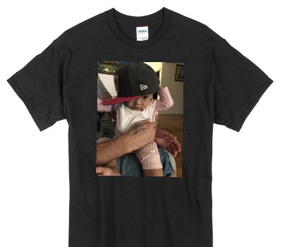 Custom Gildan 100% Cotton Black T-Shirt