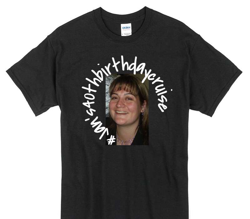 Custom Gildan 100% Cotton Black T-Shirt