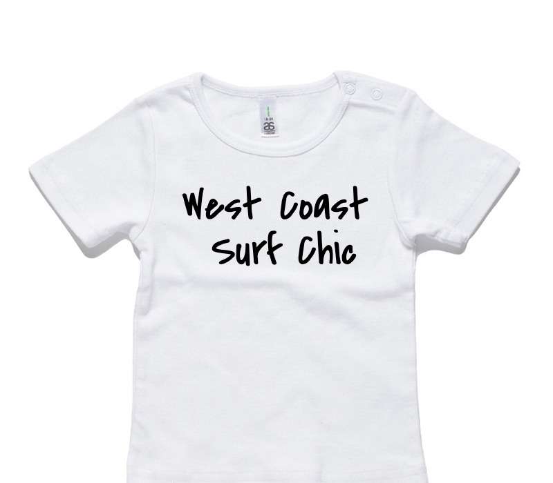 Custom AS Colour White Baby T-Shirt