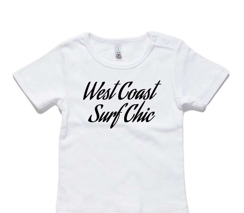 Custom AS Colour White Baby T-Shirt