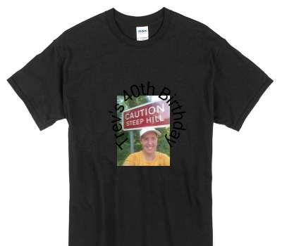 Custom Gildan 100% Cotton Black T-Shirt