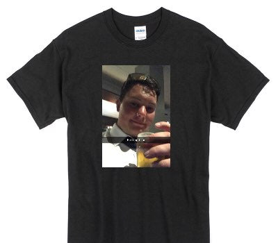 Custom Gildan 100% Cotton Black T-Shirt
