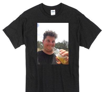 Custom Gildan 100% Cotton Black T-Shirt