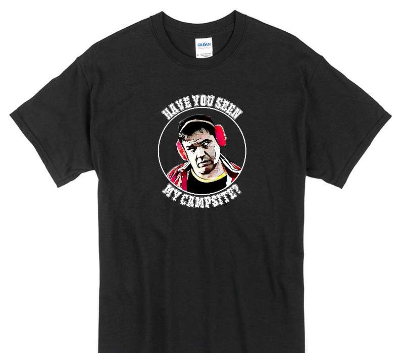 Custom Gildan 100% Cotton Black T-Shirt