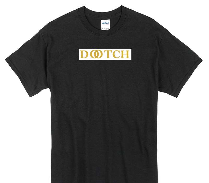 Custom Gildan 100% Cotton Black T-Shirt