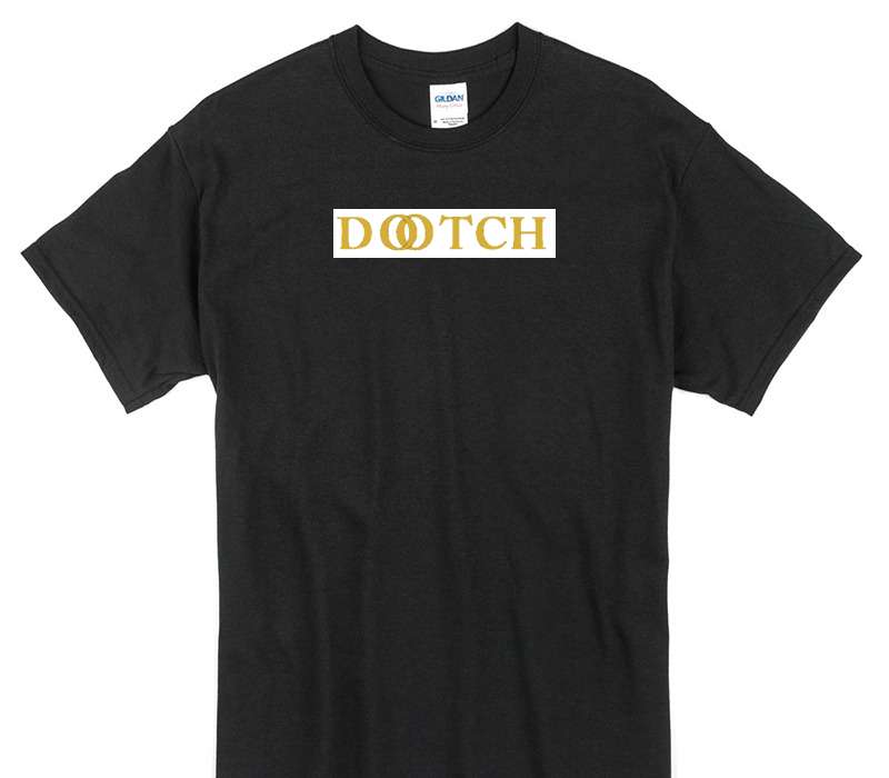 Custom Gildan 100% Cotton Black T-Shirt