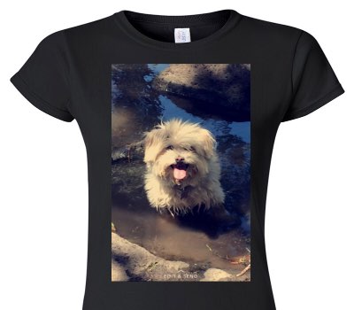 Custom Womens Soft Style 100% Cotton Black T-Shirt