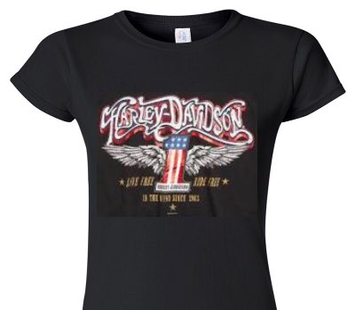 Custom Womens Soft Style 100% Cotton Black T-Shirt