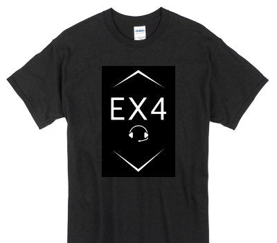 Custom Gildan 100% Cotton Black T-Shirt