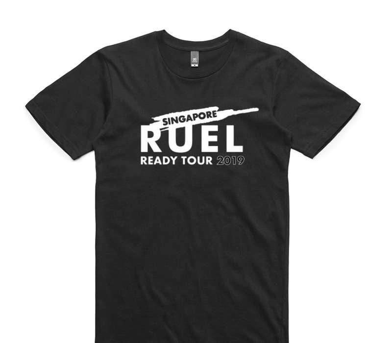 Custom AS Colour 100% Cotton Black T-Shirt