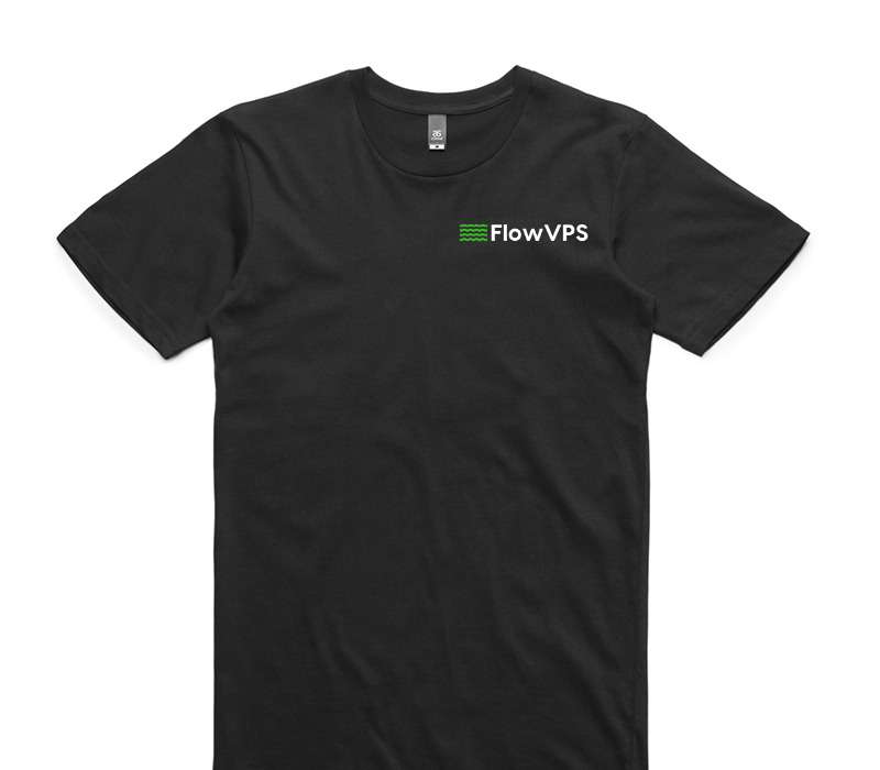 Custom AS Colour 100% Cotton Black T-Shirt