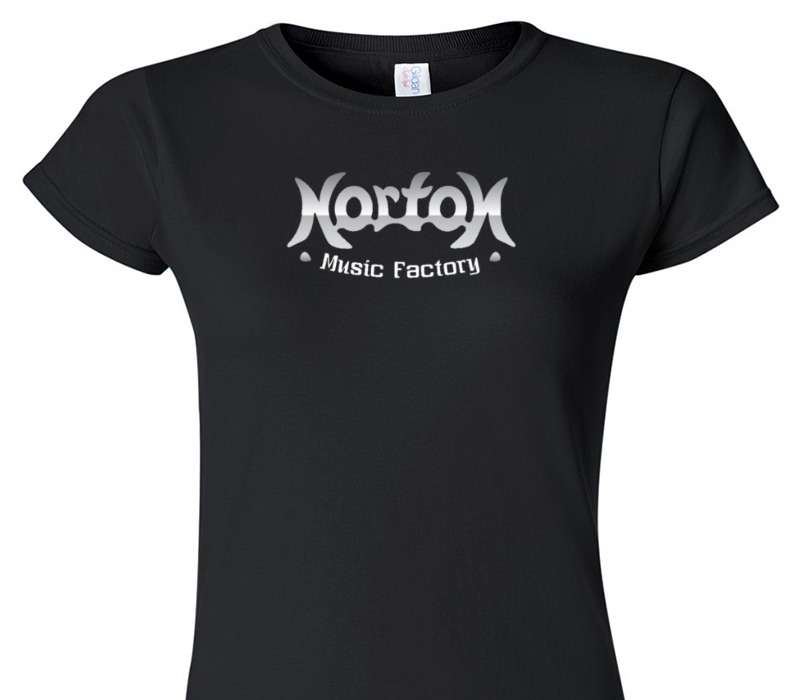 Custom Womens Soft Style 100% Cotton Black T-Shirt