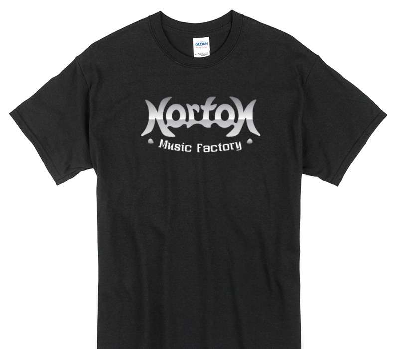 Custom Gildan 100% Cotton Black T-Shirt