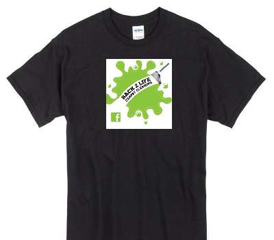 Custom Gildan 100% Cotton Black T-Shirt