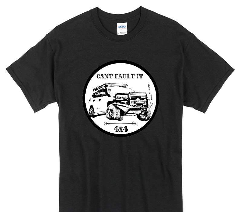 Custom Gildan 100% Cotton Black T-Shirt