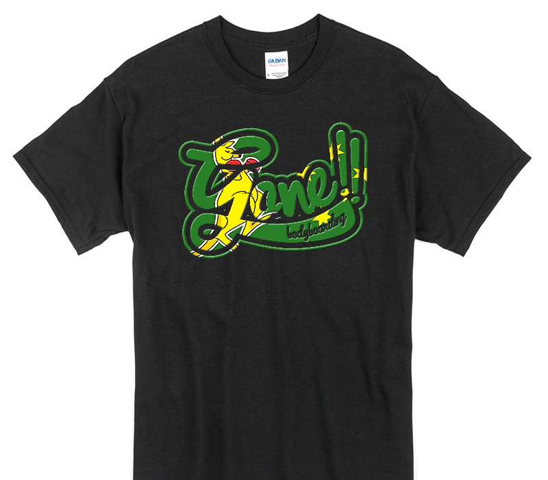 Custom Gildan 100% Cotton Black T-Shirt