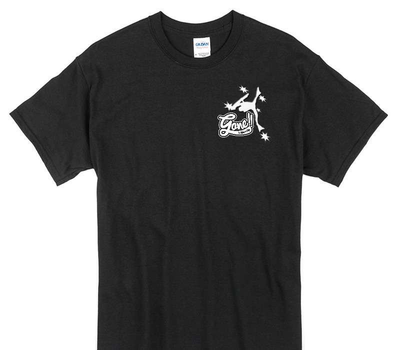 Custom Gildan 100% Cotton Black T-Shirt