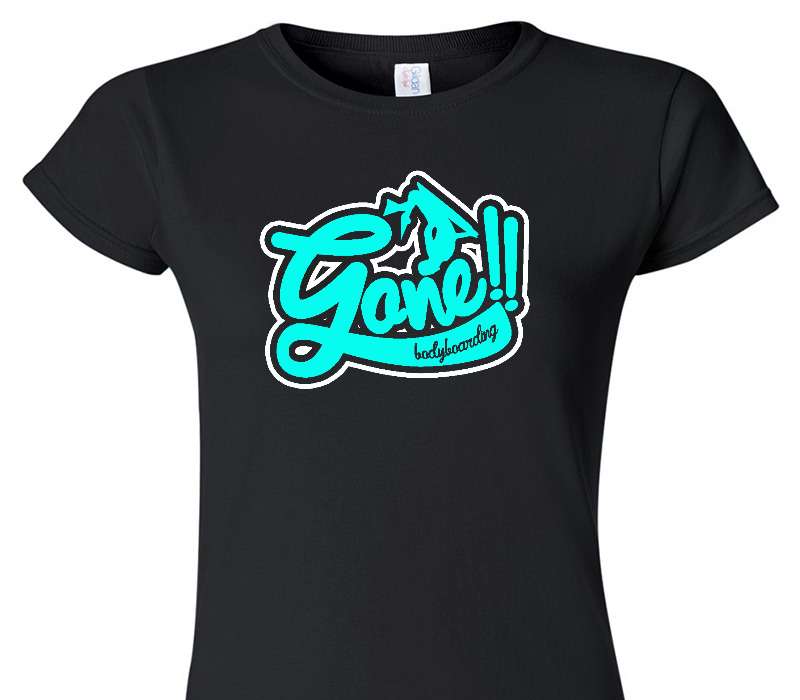 Custom Womens Soft Style 100% Cotton Black T-Shirt