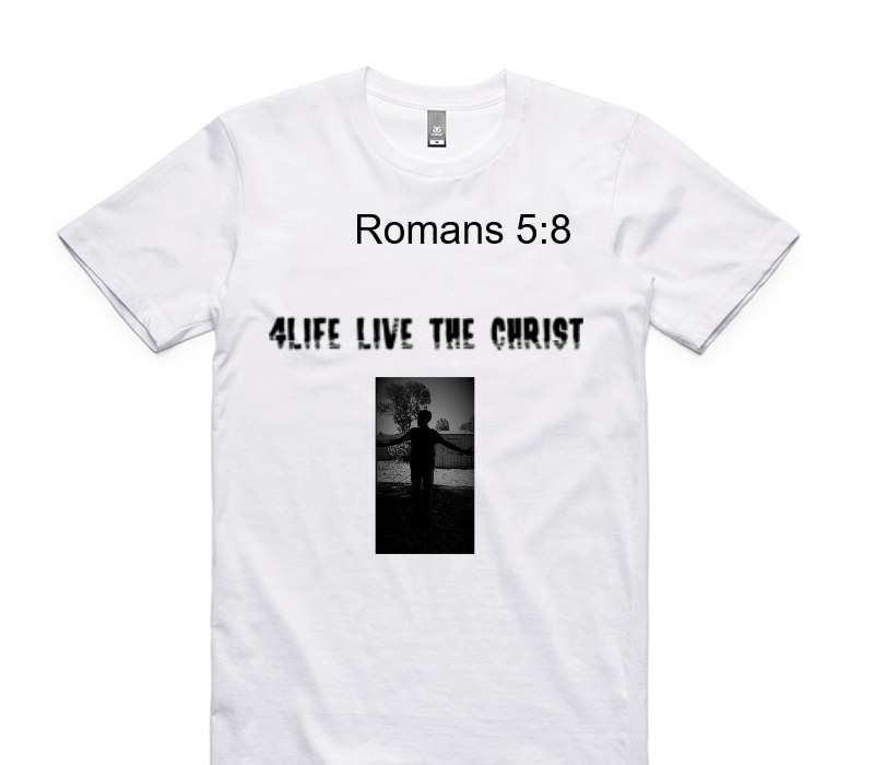 Custom AS Colour 100% Cotton White T-Shirt