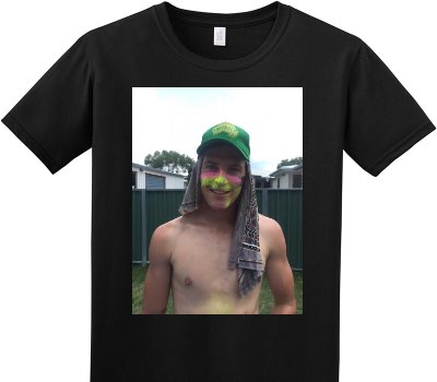 Custom Adult Soft Style 100% Cotton Black T-Shirt