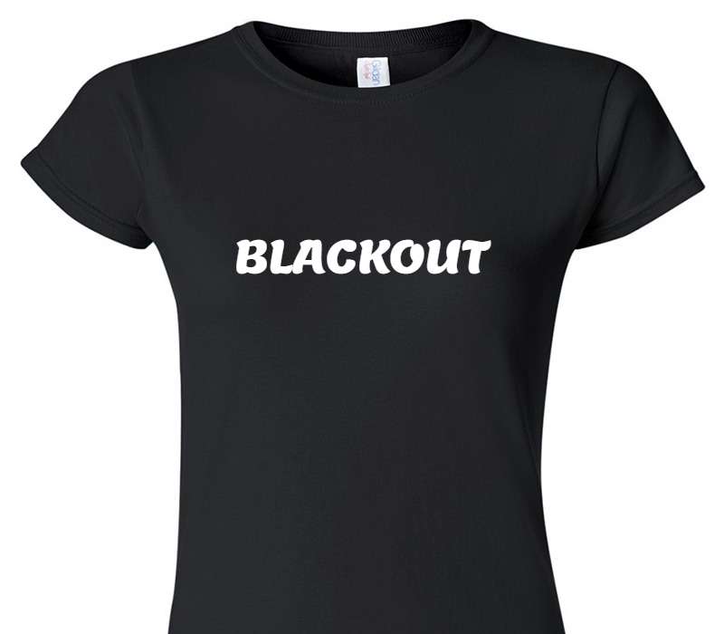 Custom Womens Soft Style 100% Cotton Black T-Shirt