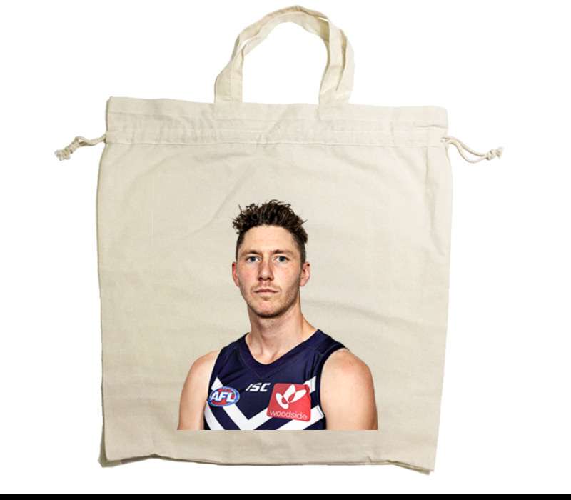 Custom Drawstring Tote Bag Cotton Calico