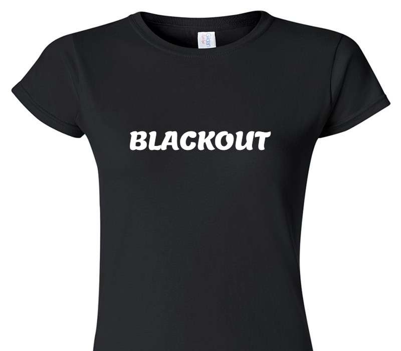 Custom Womens Soft Style 100% Cotton Black T-Shirt
