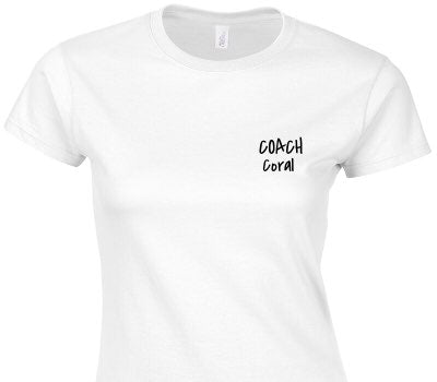 Custom Womens Soft Style 100% Cotton White T-Shirt