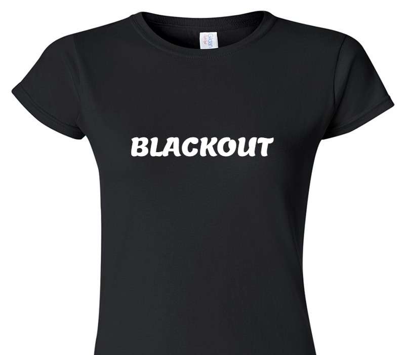 Custom Womens Soft Style 100% Cotton Black T-Shirt