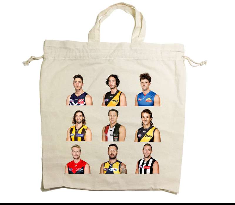 Custom Drawstring Tote Bag Cotton Calico