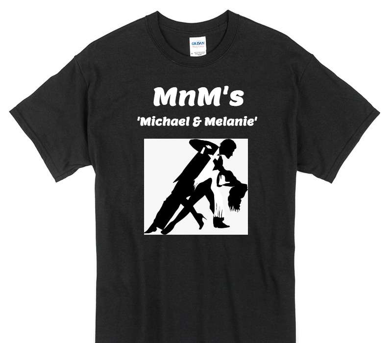 Custom Gildan 100% Cotton Black T-Shirt