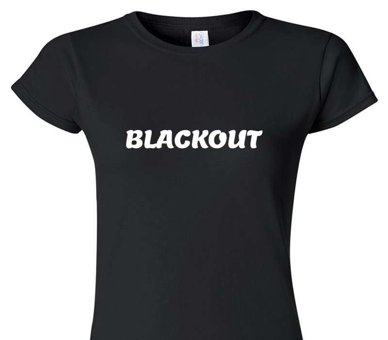 Custom Womens Soft Style 100% Cotton Black T-Shirt