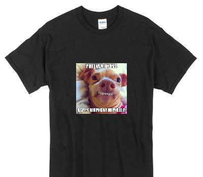 Custom Gildan 100% Cotton Black T-Shirt