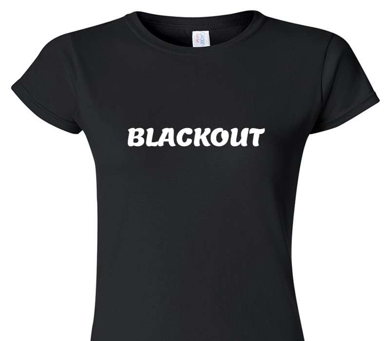 Custom Womens Soft Style 100% Cotton Black T-Shirt