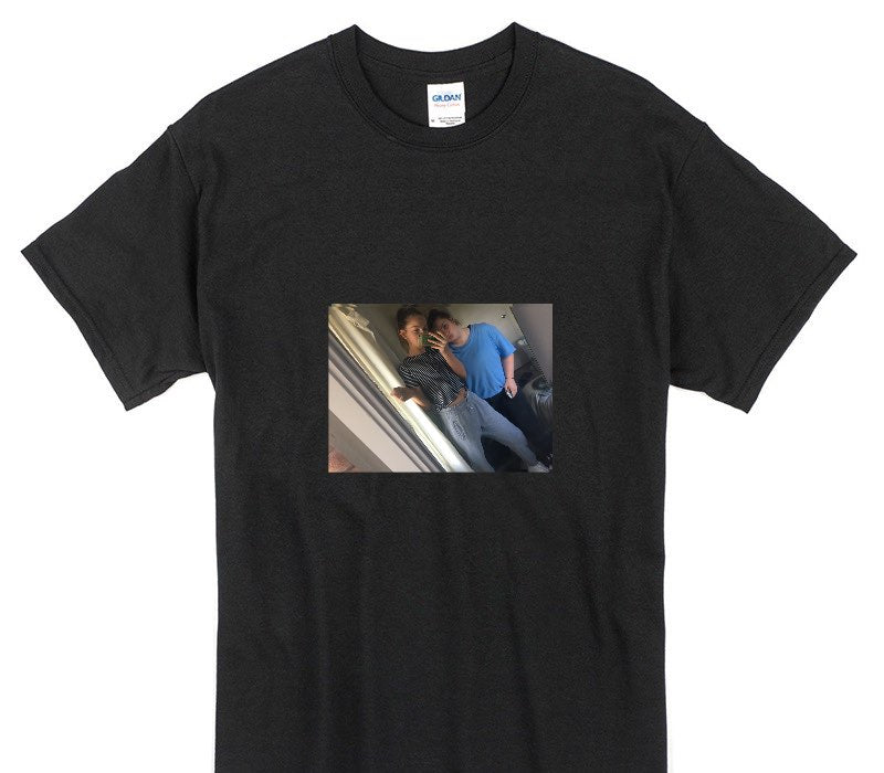 Custom Gildan 100% Cotton Black T-Shirt