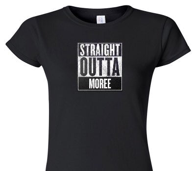 Custom Womens Soft Style 100% Cotton Black T-Shirt