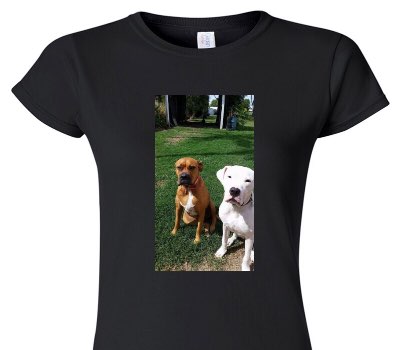 Custom Womens Soft Style 100% Cotton Black T-Shirt
