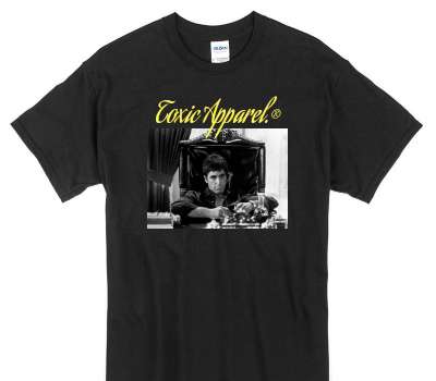 Custom Gildan 100% Cotton Black T-Shirt