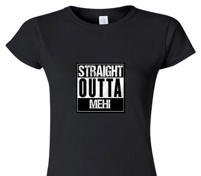 Custom Womens Soft Style 100% Cotton Black T-Shirt
