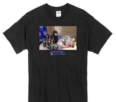 Custom Gildan 100% Cotton Black T-Shirt