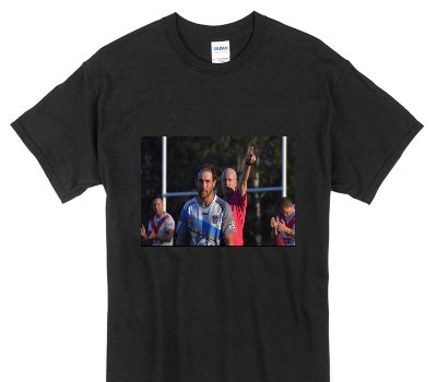 Custom Gildan 100% Cotton Black T-Shirt