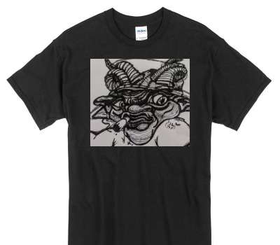 Custom Gildan 100% Cotton Black T-Shirt