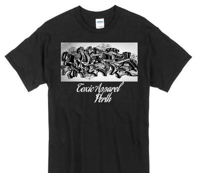 Custom Gildan 100% Cotton Black T-Shirt