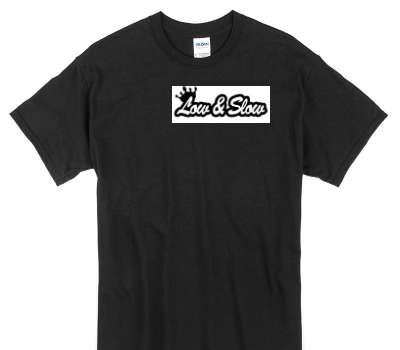 Custom Gildan 100% Cotton Black T-Shirt